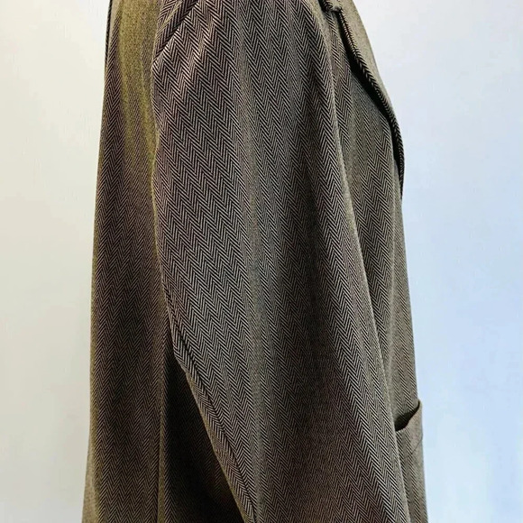 NWT CROFT & BARROW Women Long Sleeve One Button Brown Blazer Jacket Size PXL - Picture 6 of 14